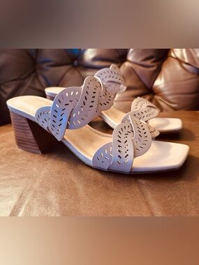 Joie Braided Straps Block Heel Sandal Size 8